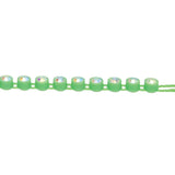 Plastic Rhinestone Banding 2mm Green/Crystal AB 10yd/pk