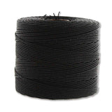 S-Lon Fine Bead Cord .4mm Black 118yd Spool