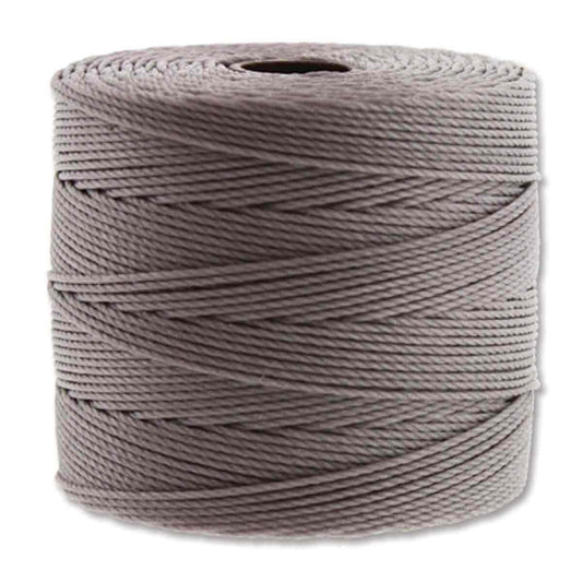 S-Lon Fine Bead Cord .4mm Silver 118yd Spool