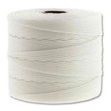 S-Lon Fine Bead Cord .4mm White 118yd Spool