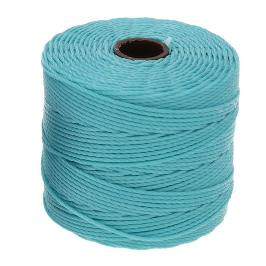 S-Lon Bead Cord .5mm Aqua 77yd Spool