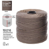 S-Lon Bead Cord .5mm Cocoa 77yd Spool