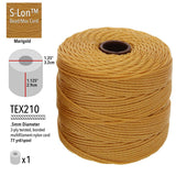 S-Lon Bead Cord .5mm Marigold 77yd Spool