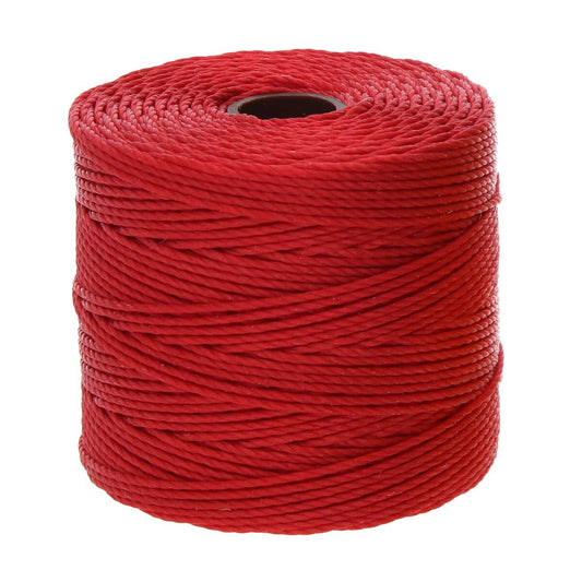 S-Lon Bead Cord .5mm Shanghai Red 77yd Spool