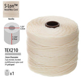S-Lon Bead Cord .5mm Vanilla 77yd Spool