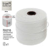 S-Lon Bead Cord .5mm White 77yd Spool