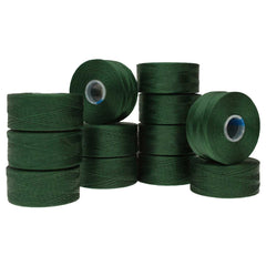 S-Lon Beading Thread 0.11mm Dark Green 78yd