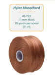 S-Lon Beading Thread 0.11mm Light Copper 78yd