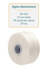 S-Lon Beading Thread 0.11mm White 78yd