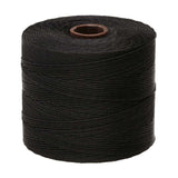 S-Lon Micro Bead Cord .12mm Black 262yd Spool
