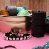 S-Lon Micro Bead Cord .12mm Black 262yd Spool