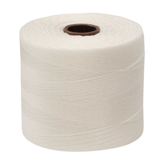 S-Lon Micro Bead Cord .12mm White 262yd Spool