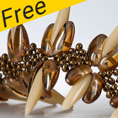 Thorny Twig Bracelet Project - Made With Czech Glass Chilli Beads