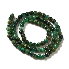 4mm Tiger Eye Green (Natural/Dyed) Beads 14-15" Strand