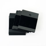 Plastic Earring Cards 2x1.7" Black Velvet 50/pk