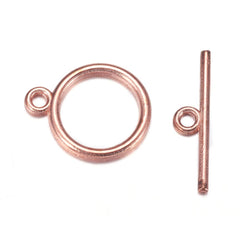 Toggle Clasp Round 15mm Rose Gold 10/pk