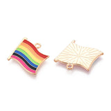 Pride Enamel Flag Charm 5/pk
