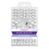 Pearl Bead Kit 8mm/10mm White with Cord & Clasps