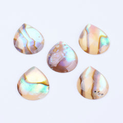 Paua Shell Cabochons, Teardrop 8x10mm 2/pk