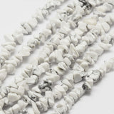 Howlite White (Naturel) Bead Chips 33.5" Brin