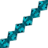 6mm Blue Zircon Preciosa Bicone 5" Strand