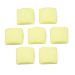 *Resin Cabochons, Square 16mm Pastel Yellow 10/pk