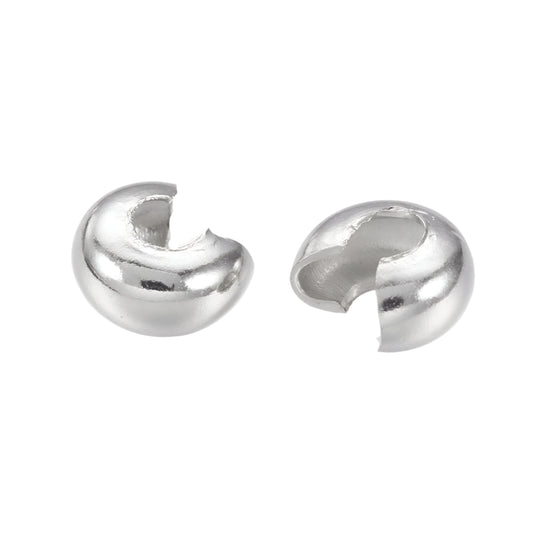 Crimp Cover 3mm Nickel 100/pk