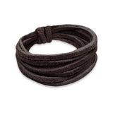 3mm Lacet Suédine Marron Foncé 2m
