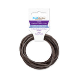3mm Lacet Suédine Marron Foncé 2m