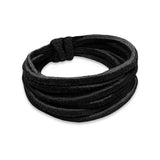 3mm Lacet Suédine Noir 2m
