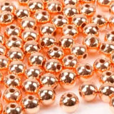 Round Plastic Beads 4mm Metallic Copper 500/pk