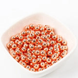 Round Plastic Beads 4mm Metallic Copper 500/pk
