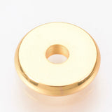 Spacer 6mm Disc, 18kt Gold Plated Beads 20/pk