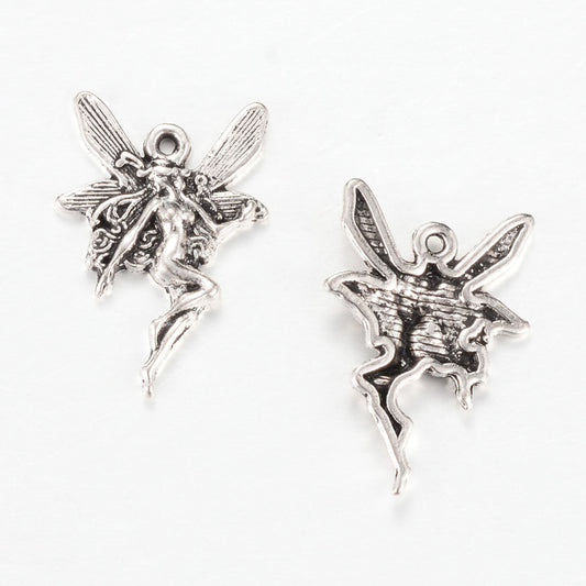 Fairy Metal Pendant 22x15mm 5/pk