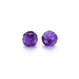 Faceted Plastic Beads 4mm Transparent Purple 25g