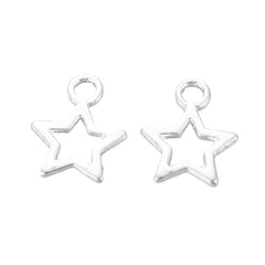 Star Metal Charm 12x10mm 10/pk