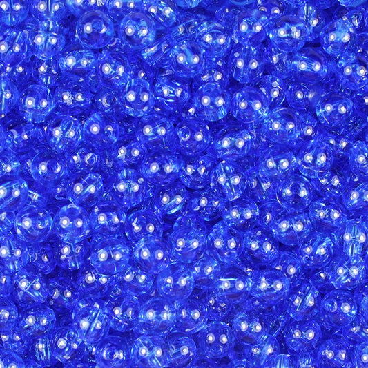 Round Plastic Beads 6mm Dark Sapphire Approx 1000/pk