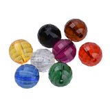 Faceted Plastic Beads 22mm Multi Mix 500g