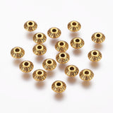 Metal Saucer Beads 7mm Antique Gold 10/pk