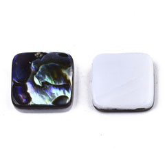 Shell Cabochon Natural Abalone Square 10mm 2/pk