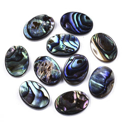 Shell Cabochon Natural Abalone Oval 14x10mm 2/pk