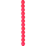 Czech Glass Beads 4mm Round Velvet Neon Pink 46/Strand