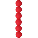 Czech Glass Beads 8mm Round Velvet Cherry 23/Strand