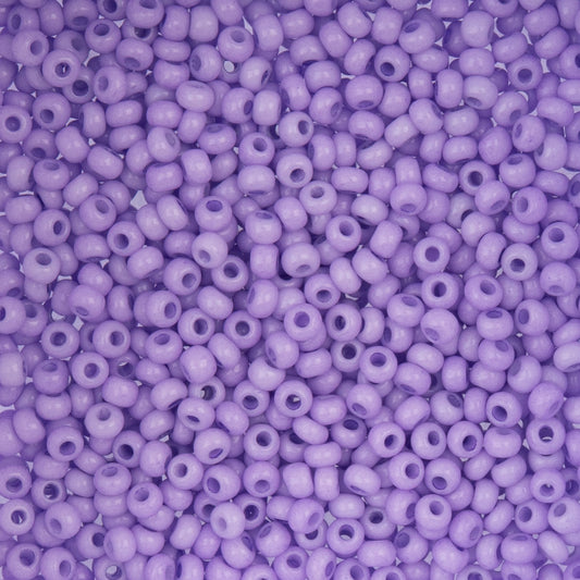 8/0 Perles de rocailles tchèques #1704V Solgel Dyed Chalk Purple 22g