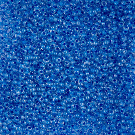 10/0 Czech Seed Beads #270 Colour Lined Blue 22g