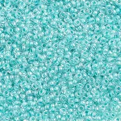 10/0 Czech Seed Beads #1363V Colour Lined Turquoise 22g