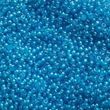 10/0 Czech Seed Beads #1372V Colour Lined Aqua 22g