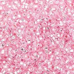 10/0 Czech Seed Beads #1396V Silver Lined Pink 22g