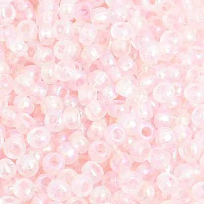 8/0 Czech Seed Beads #01591V Light Pink Rainbow 22g