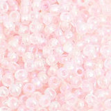 8/0 Czech Seed Beads #01591V Light Pink Rainbow 22g